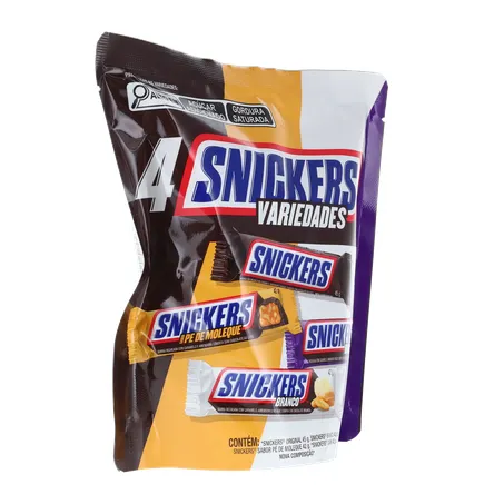 Chocolate Snickers Variedades Pacote 171g 
  360-32