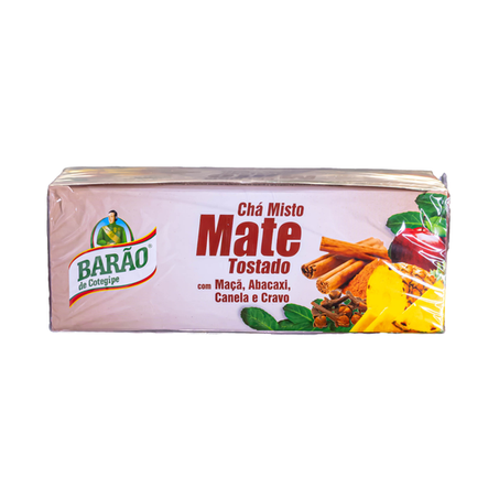 CHA MATE TOSTADO MAÇA ABACAXI E CRAVO 40G BARÃO 360-1