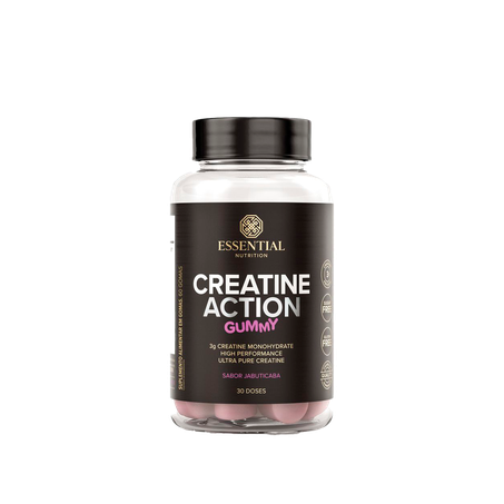 Suplemento Alimentar Essential Creatine Gummy Sabor Jabuticaba 60un