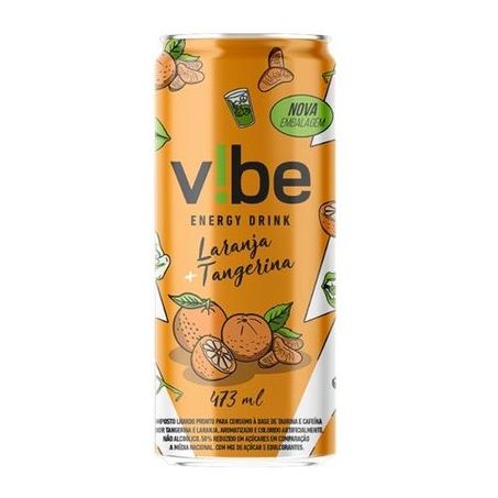ENERGETICO VIBE ENERGY 473ML LARANJA/TANGERINA