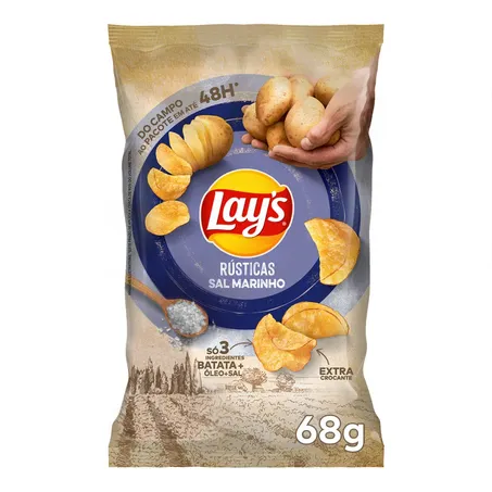 Salgadinho elma chips lay's rústicas cream cheese 68g