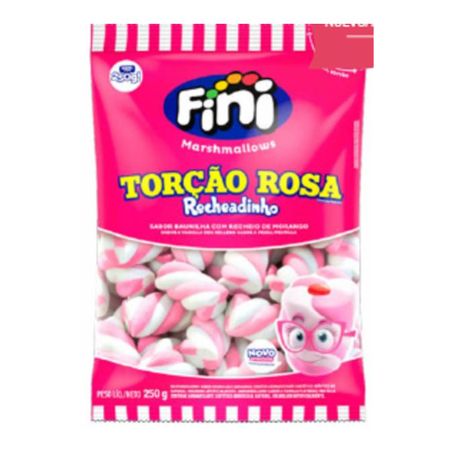 MARSHMALLO FINI RECHEADO ROSA BRA 250G