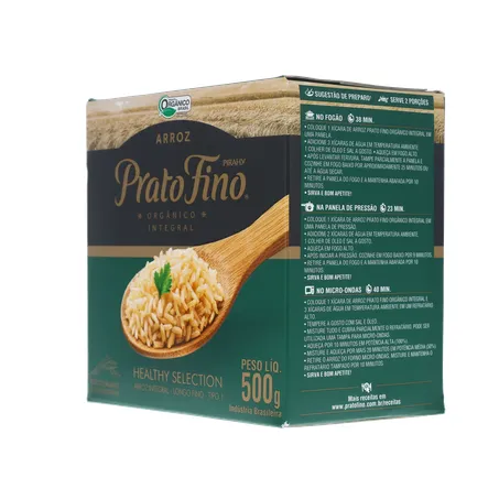 ARROZ PRATO FINO 500G ORGANICO 360-5