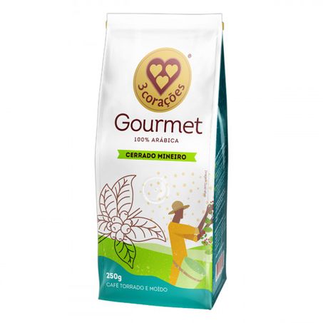 Café três corações gourmet cerrado 250g