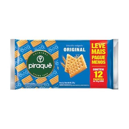 Biscoito salgado original piraquê 276g