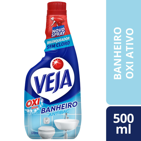 Limpador Veja Banheiro Branqueador Refil 500ml