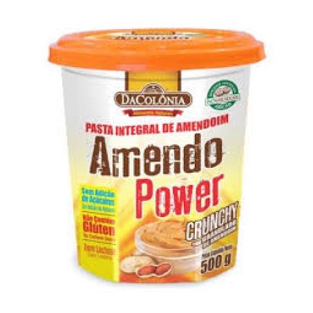 PASTA AMENDOIM DACOLONIA AMENDOPOWER CRUNCHY 500 G