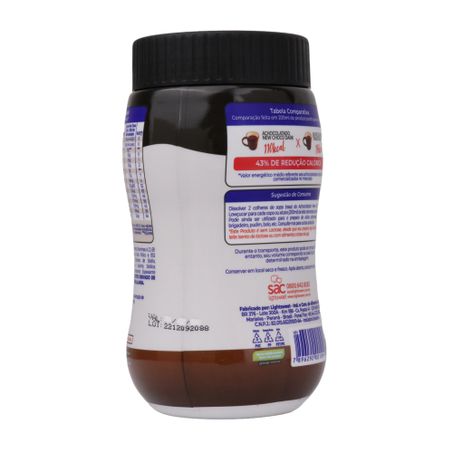 ACHOCOLATADO LOWÇUCAR PÓ DARK ZERO LACTOSE ZERO AÇÚCAR NEW CHOCO 210G 360-34
