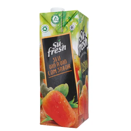 Bebida de Fruta Adoçada Su Fresh Caju Caixa com Tampa 1lt 360-11