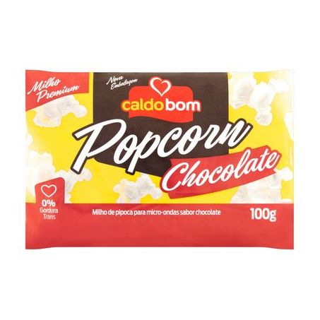 PIPOCA MICROONDAS CALDO BOM CHOCOLATE 100G