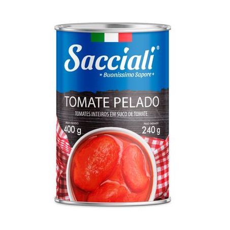 TOMATE SACCIALI LATA PELADO 400G