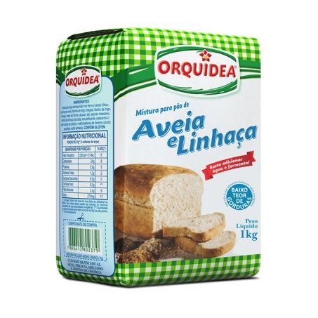 Mistura para pão orquidea aveia e linhaca light 1kg