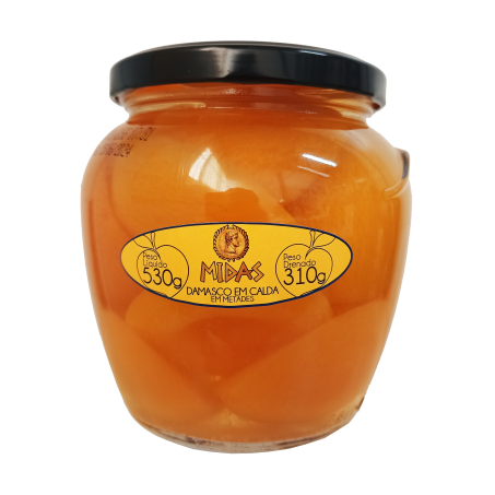 Damasco em calda grego metades midas 310g