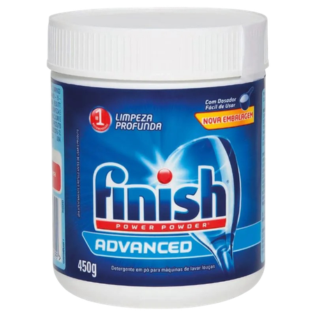 Lava louças em pó finish advanced pote 450g