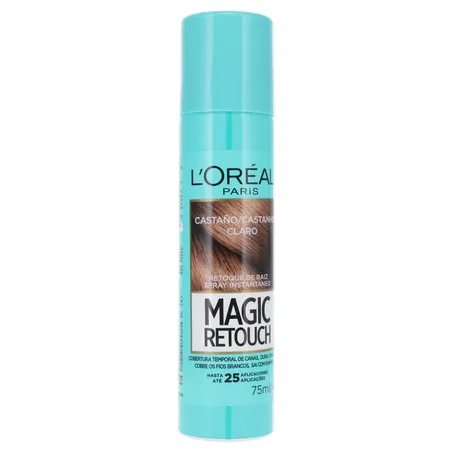 TINTA DE CABELO SPRAY L'ORÉAL PARIS MAGIC RETOUCH CASTANHO CLARO 360-34