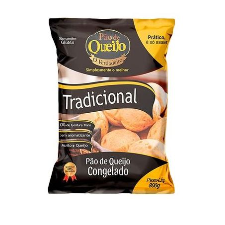 PAO DE QUEIJO O VERDADEIRO CONGELADO 800G