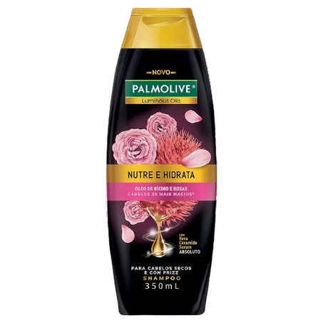 Shampoo Palmolive Luminous Oils Nutre E Hidrata Frasco com 350Ml