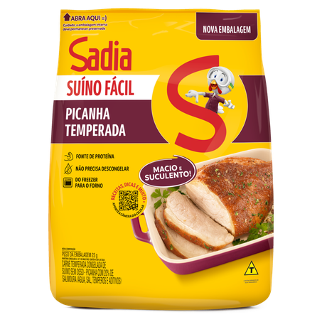 Picanha Suina Sadia Congelado Temperado sem Osso kg