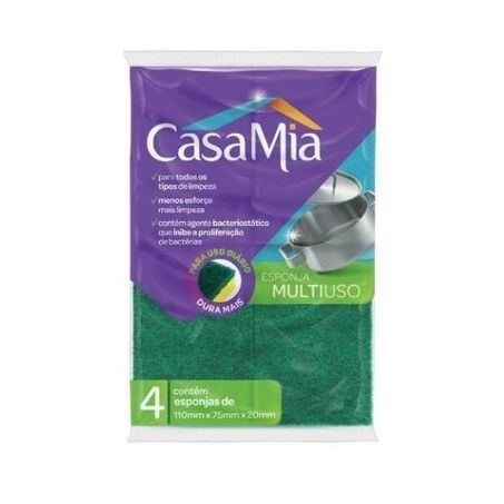 ESPONJA CASA MIA MULTIUSO C/4