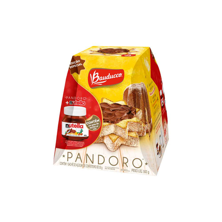 Panettone Bauducco Pandoro Nutella Caixa 500G