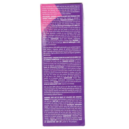 Gel adesivo sanitário gota limpa lavanda 41g 360-9