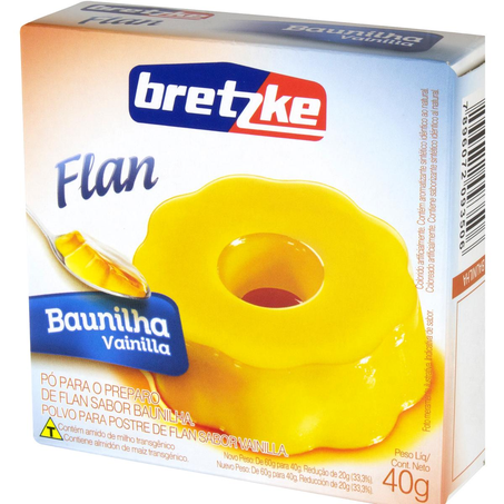 Pó para Flan Bretzke 40g - Baunilha
