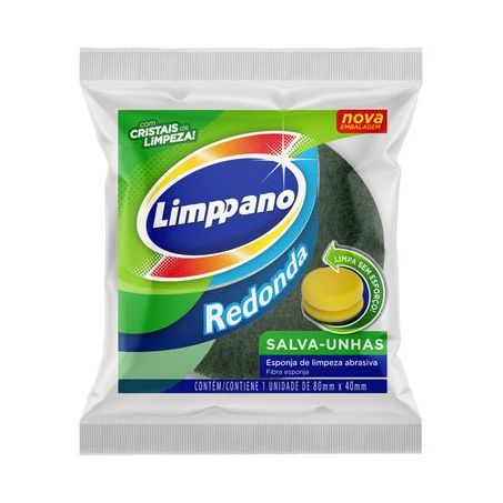 Esponja Limppano Redonda Salva Unhas Embalagem 1UN