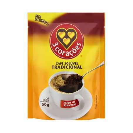 Cafe 3 coracoes sache tradicional 40g