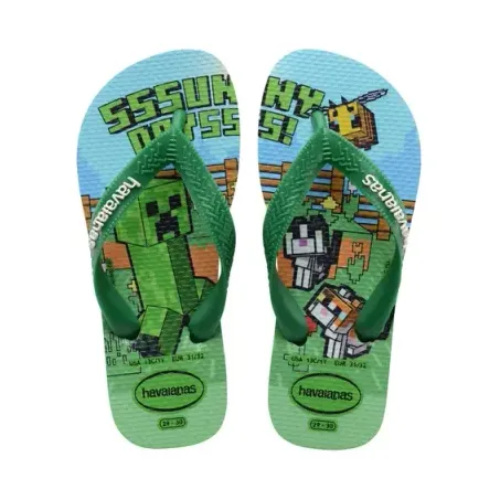 SANDÁLIAS HAVAIANAS MINECRAFT FC VERDE PATRIA 29/30