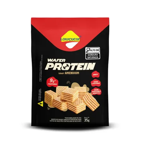 Wafer protein amendoim lowcucar 35g