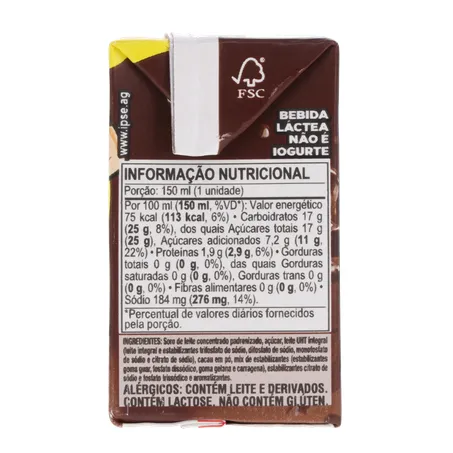 Bebida lactea terrinha uht sabor chocolate 150ml 360-9