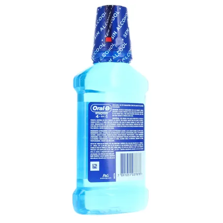 Enxaguatório Bucal Oral-b Menta Refrescante com Flúor Zero Álcool Frasco 250ml 360-15