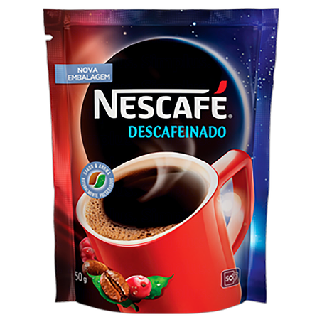Café Solúvel Granulado Nescafé Descafeínado Sachê 40gr