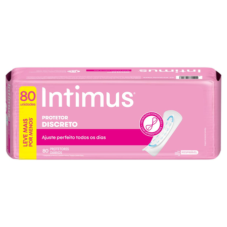 Protetor Intimus Days Flexível - Sem Abas - Sem Perfume - Leve 80, Pague 60 Protetores
