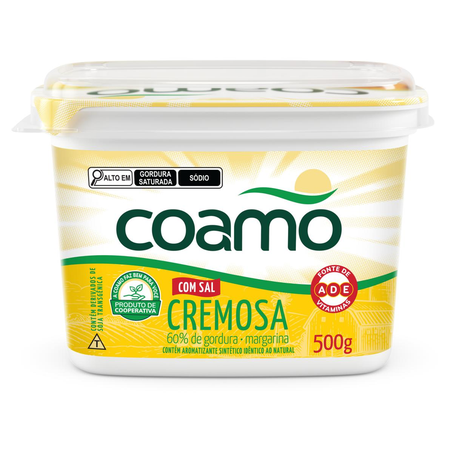 Margarina Coamo 500g - Com Sal