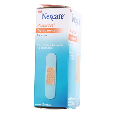 Curativo nexcare transparente respirável caixa c-10unid 360-29