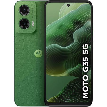Celular Motorola G35 128GB - 12GB RAM Boost -  5G - Processador Octa-core - Câmera Traseira 50MP + 8MP - Selfie de 16MP - Tela de 6,7 - Verde