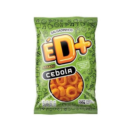 SALGADINHO ED+ MILHO CHIPS CEBOLA 100G