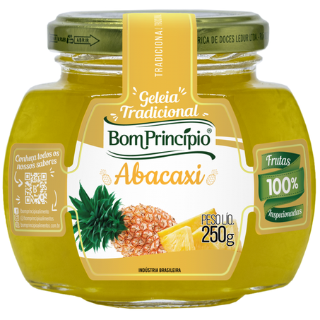 GELÉIA BOM PRINCIPIO ABACAXI PEDAÇOS 250G
