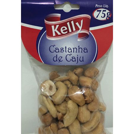 Castanha de caju kelly 75g salgada sache