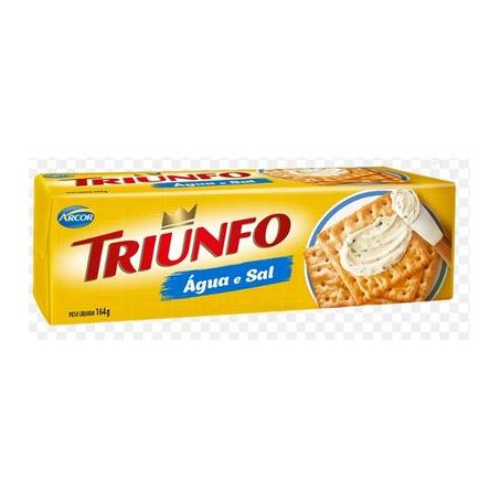 Bisc arcor triunfo agua e sal 164g