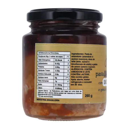 Pasta amendoim hubner leite/ amora 310g 360-3