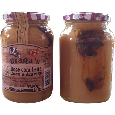 Doce de Leite Bragas 700g - Coco com Ameixa