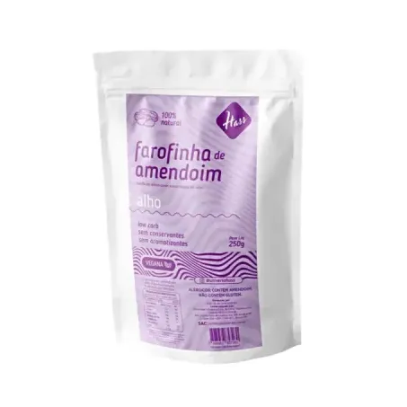 FAROFA DE AMENDOIM ALHO HASS 250G