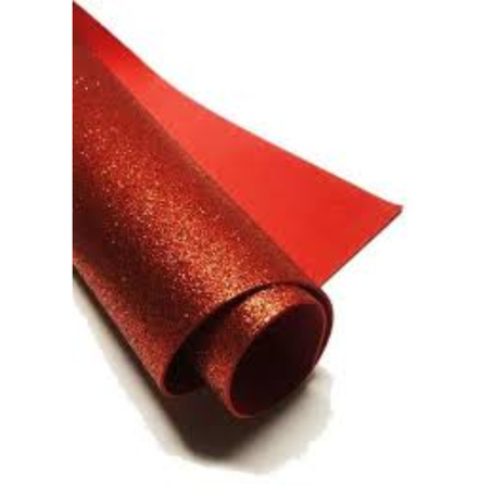 Esc placa e.v.a gliter vermelho 40x60 2mm un