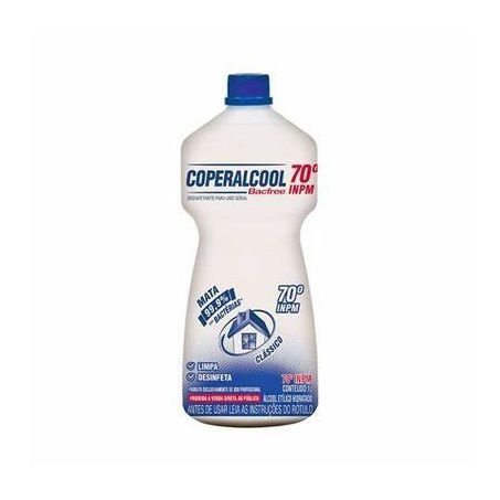 ALCOOL COPERALCOOL LIQ 70º INPM BACTERICIDA 1L