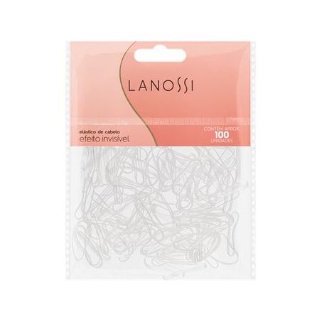 Elastico para cabelo silicone invisivel lanossi c/100