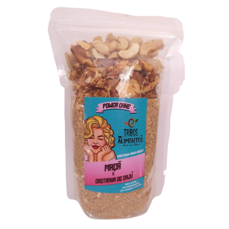MIX BOLO INTEGRAL MACA E CASTANHA DE CAJU 409GRS