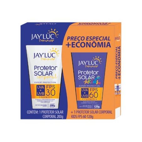 KIT PROTETOR SOLAR FPS30 200G+PROT KIDS JAYLUC120G