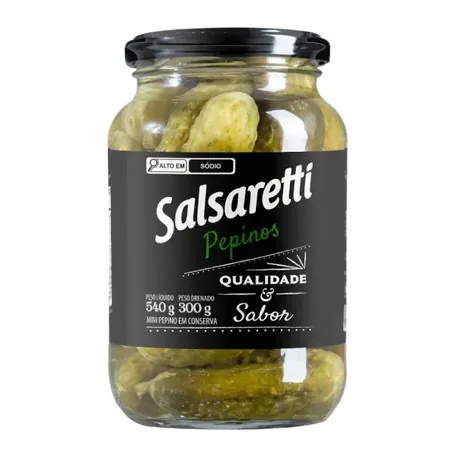 Pepino Em Conserva Salsaretti 300g